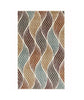 Shiraz Curved Leaves  Pattern Carpet Area Rug