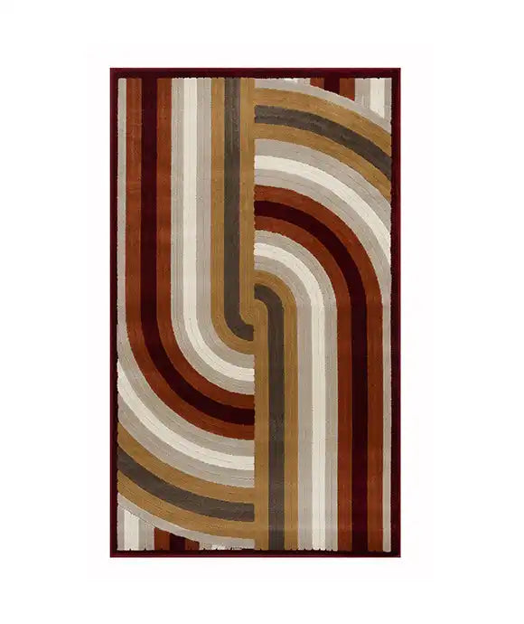 Shiraz Hypnotic Spiral Pattern Carpet Area Rug – Sapana Carpet-Mats