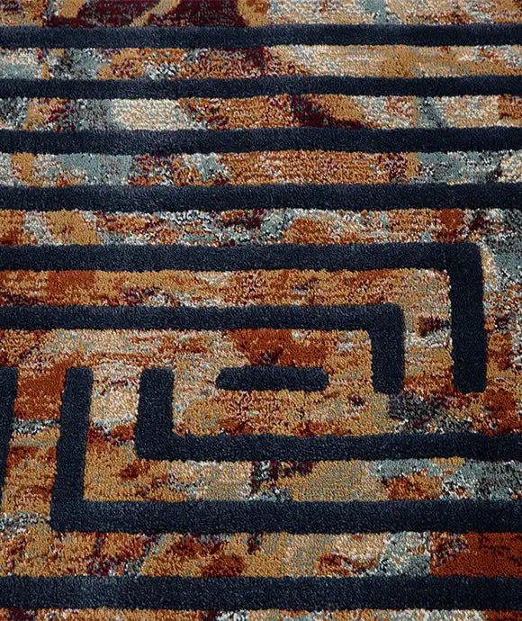 Maze Pattern Rug Shiraz Broken Maze Pattern Carpet Area Rug – Sapana Carpet-Mats